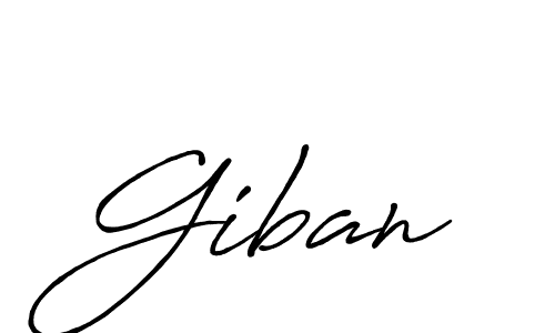 Also we have Giban name is the best signature style. Create professional handwritten signature collection using Antro_Vectra_Bolder autograph style. Giban signature style 7 images and pictures png