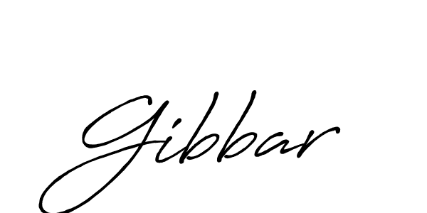 Make a beautiful signature design for name Gibbar. With this signature (Antro_Vectra_Bolder) style, you can create a handwritten signature for free. Gibbar signature style 7 images and pictures png