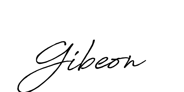 How to make Gibeon name signature. Use Antro_Vectra_Bolder style for creating short signs online. This is the latest handwritten sign. Gibeon signature style 7 images and pictures png