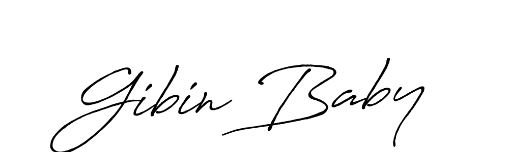 How to make Gibin Baby signature? Antro_Vectra_Bolder is a professional autograph style. Create handwritten signature for Gibin Baby name. Gibin Baby signature style 7 images and pictures png