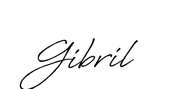 Gibril stylish signature style. Best Handwritten Sign (Antro_Vectra_Bolder) for my name. Handwritten Signature Collection Ideas for my name Gibril. Gibril signature style 7 images and pictures png