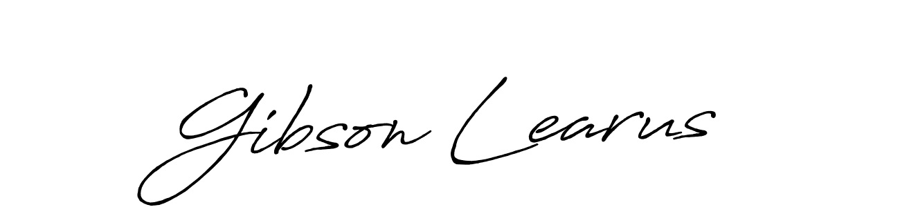 Antro_Vectra_Bolder is a professional signature style that is perfect for those who want to add a touch of class to their signature. It is also a great choice for those who want to make their signature more unique. Get Gibson Learus name to fancy signature for free. Gibson Learus signature style 7 images and pictures png