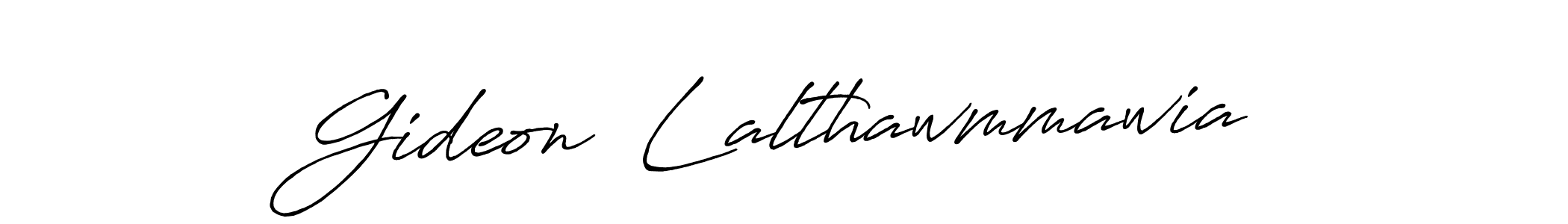 Also we have Gideon  Lalthawmmawia name is the best signature style. Create professional handwritten signature collection using Antro_Vectra_Bolder autograph style. Gideon  Lalthawmmawia signature style 7 images and pictures png