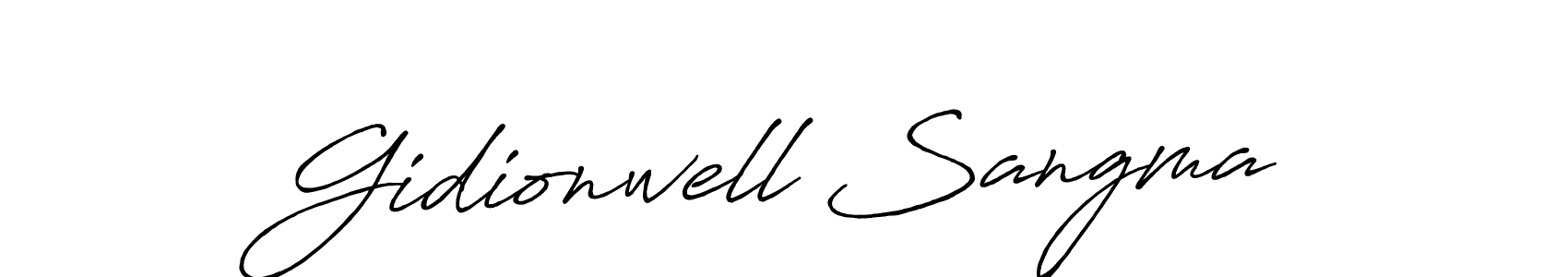 Here are the top 10 professional signature styles for the name Gidionwell Sangma. These are the best autograph styles you can use for your name. Gidionwell Sangma signature style 7 images and pictures png