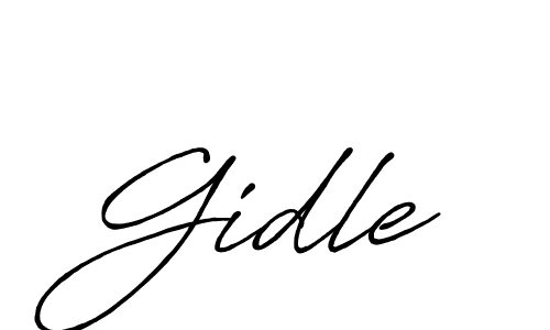 You should practise on your own different ways (Antro_Vectra_Bolder) to write your name (Gidle) in signature. don't let someone else do it for you. Gidle signature style 7 images and pictures png