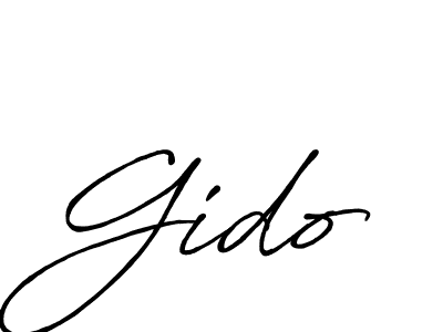 Once you've used our free online signature maker to create your best signature Antro_Vectra_Bolder style, it's time to enjoy all of the benefits that Gido name signing documents. Gido signature style 7 images and pictures png