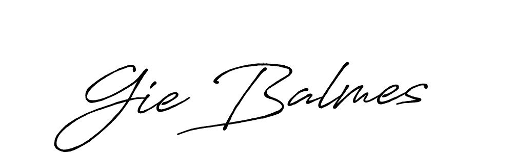 You should practise on your own different ways (Antro_Vectra_Bolder) to write your name (Gie Balmes) in signature. don't let someone else do it for you. Gie Balmes signature style 7 images and pictures png