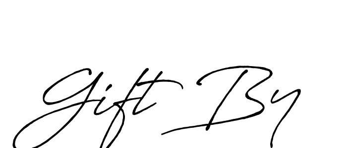 Use a signature maker to create a handwritten signature online. With this signature software, you can design (Antro_Vectra_Bolder) your own signature for name Gift By. Gift By signature style 7 images and pictures png