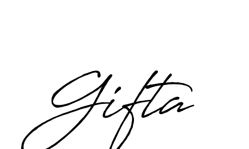 Design your own signature with our free online signature maker. With this signature software, you can create a handwritten (Antro_Vectra_Bolder) signature for name Gifta. Gifta signature style 7 images and pictures png