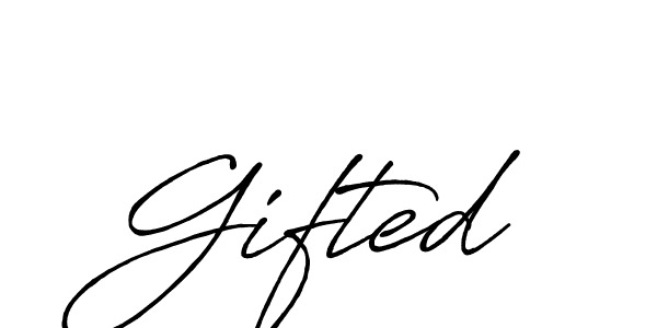 Also we have Gifted name is the best signature style. Create professional handwritten signature collection using Antro_Vectra_Bolder autograph style. Gifted signature style 7 images and pictures png