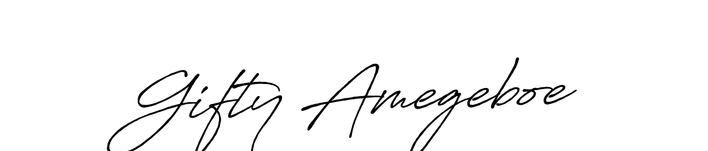 Similarly Antro_Vectra_Bolder is the best handwritten signature design. Signature creator online .You can use it as an online autograph creator for name Gifty Amegeboe. Gifty Amegeboe signature style 7 images and pictures png