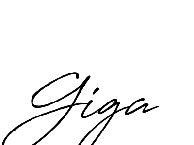 Giga stylish signature style. Best Handwritten Sign (Antro_Vectra_Bolder) for my name. Handwritten Signature Collection Ideas for my name Giga. Giga signature style 7 images and pictures png