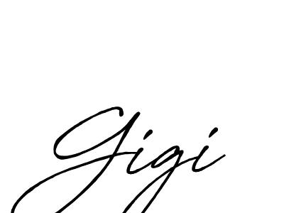 Design your own signature with our free online signature maker. With this signature software, you can create a handwritten (Antro_Vectra_Bolder) signature for name Gigi. Gigi signature style 7 images and pictures png