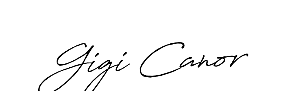 Gigi Canor stylish signature style. Best Handwritten Sign (Antro_Vectra_Bolder) for my name. Handwritten Signature Collection Ideas for my name Gigi Canor. Gigi Canor signature style 7 images and pictures png