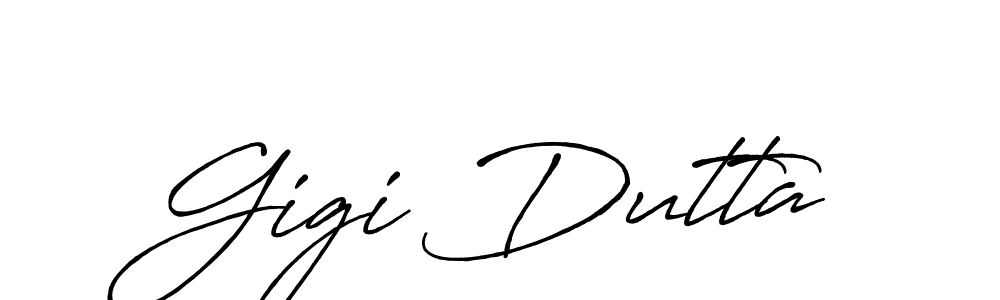 Design your own signature with our free online signature maker. With this signature software, you can create a handwritten (Antro_Vectra_Bolder) signature for name Gigi Dutta. Gigi Dutta signature style 7 images and pictures png