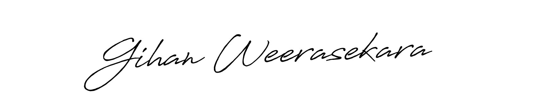 Gihan Weerasekara stylish signature style. Best Handwritten Sign (Antro_Vectra_Bolder) for my name. Handwritten Signature Collection Ideas for my name Gihan Weerasekara. Gihan Weerasekara signature style 7 images and pictures png