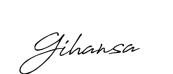 Also You can easily find your signature by using the search form. We will create Gihansa name handwritten signature images for you free of cost using Antro_Vectra_Bolder sign style. Gihansa signature style 7 images and pictures png