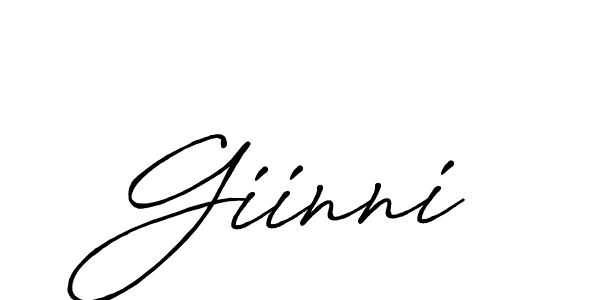 Make a short Giinni signature style. Manage your documents anywhere anytime using Antro_Vectra_Bolder. Create and add eSignatures, submit forms, share and send files easily. Giinni signature style 7 images and pictures png