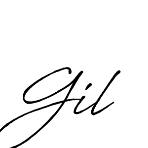 Once you've used our free online signature maker to create your best signature Antro_Vectra_Bolder style, it's time to enjoy all of the benefits that Gil name signing documents. Gil signature style 7 images and pictures png