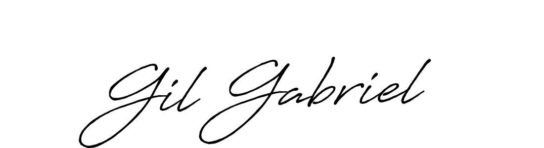 Also You can easily find your signature by using the search form. We will create Gil Gabriel name handwritten signature images for you free of cost using Antro_Vectra_Bolder sign style. Gil Gabriel signature style 7 images and pictures png