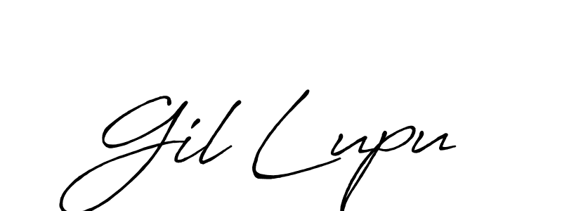 Similarly Antro_Vectra_Bolder is the best handwritten signature design. Signature creator online .You can use it as an online autograph creator for name Gil Lupu. Gil Lupu signature style 7 images and pictures png