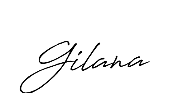 Gilana stylish signature style. Best Handwritten Sign (Antro_Vectra_Bolder) for my name. Handwritten Signature Collection Ideas for my name Gilana. Gilana signature style 7 images and pictures png
