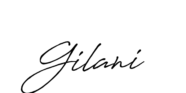 Design your own signature with our free online signature maker. With this signature software, you can create a handwritten (Antro_Vectra_Bolder) signature for name Gilani. Gilani signature style 7 images and pictures png