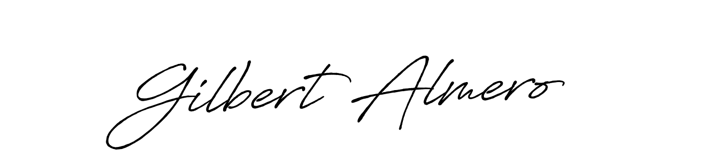 Also You can easily find your signature by using the search form. We will create Gilbert Almero name handwritten signature images for you free of cost using Antro_Vectra_Bolder sign style. Gilbert Almero signature style 7 images and pictures png