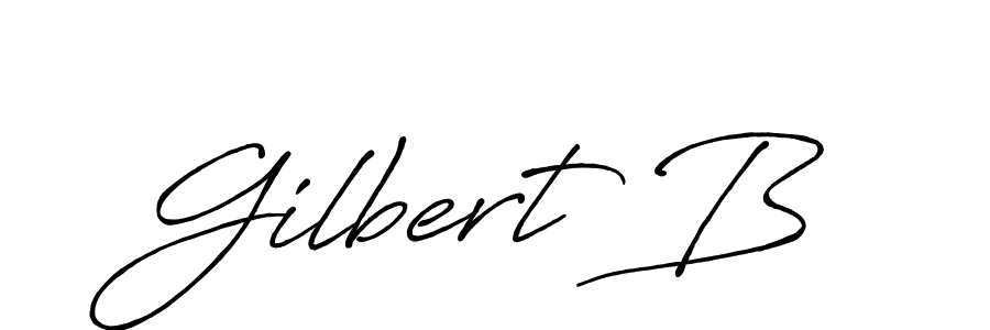 Also we have Gilbert B name is the best signature style. Create professional handwritten signature collection using Antro_Vectra_Bolder autograph style. Gilbert B signature style 7 images and pictures png