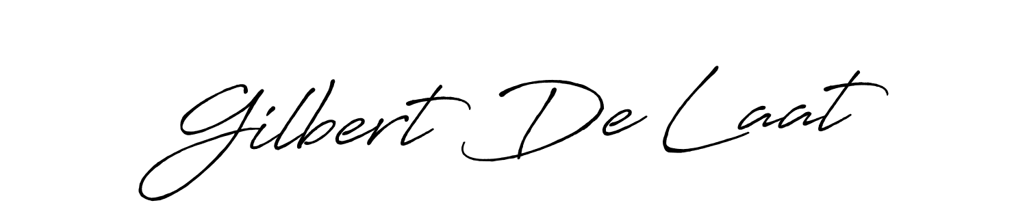 Make a beautiful signature design for name Gilbert De Laat. With this signature (Antro_Vectra_Bolder) style, you can create a handwritten signature for free. Gilbert De Laat signature style 7 images and pictures png