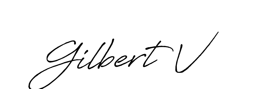 if you are searching for the best signature style for your name Gilbert V. so please give up your signature search. here we have designed multiple signature styles  using Antro_Vectra_Bolder. Gilbert V signature style 7 images and pictures png