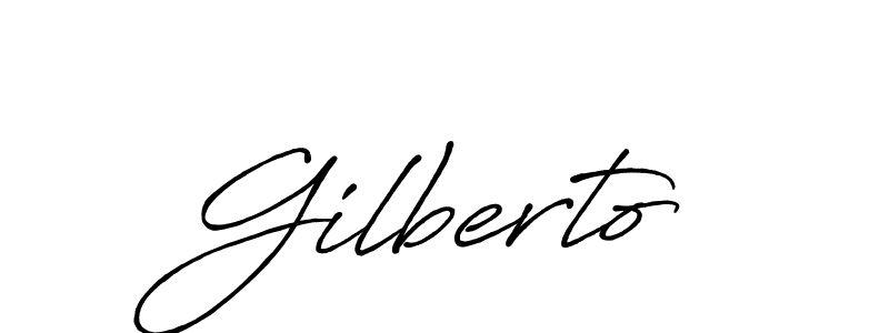 Use a signature maker to create a handwritten signature online. With this signature software, you can design (Antro_Vectra_Bolder) your own signature for name Gilberto. Gilberto signature style 7 images and pictures png