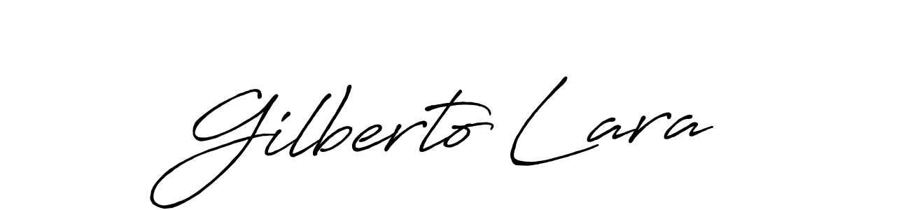 Gilberto Lara stylish signature style. Best Handwritten Sign (Antro_Vectra_Bolder) for my name. Handwritten Signature Collection Ideas for my name Gilberto Lara. Gilberto Lara signature style 7 images and pictures png