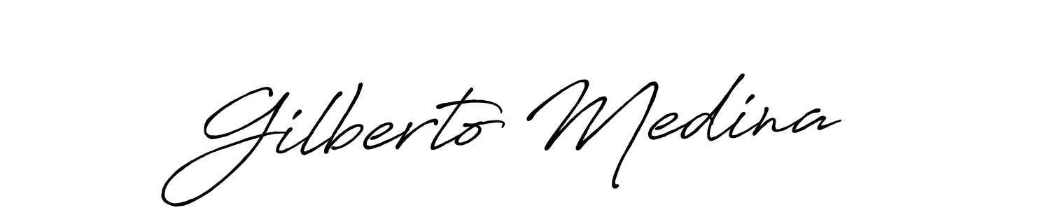 It looks lik you need a new signature style for name Gilberto Medina. Design unique handwritten (Antro_Vectra_Bolder) signature with our free signature maker in just a few clicks. Gilberto Medina signature style 7 images and pictures png