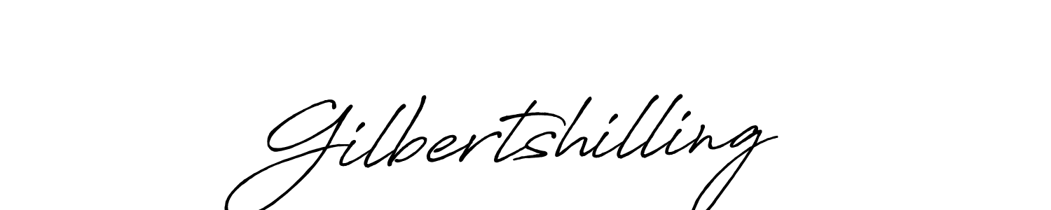 How to make Gilbertshilling signature? Antro_Vectra_Bolder is a professional autograph style. Create handwritten signature for Gilbertshilling name. Gilbertshilling signature style 7 images and pictures png