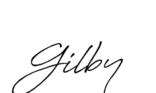 You should practise on your own different ways (Antro_Vectra_Bolder) to write your name (Gilby) in signature. don't let someone else do it for you. Gilby signature style 7 images and pictures png