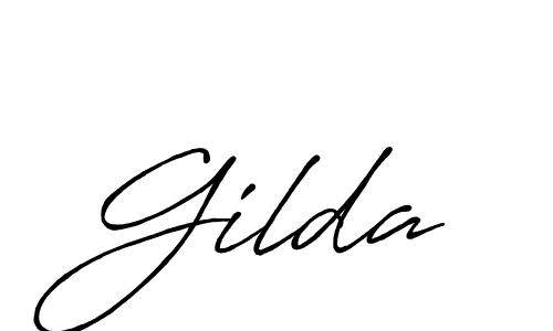Create a beautiful signature design for name Gilda. With this signature (Antro_Vectra_Bolder) fonts, you can make a handwritten signature for free. Gilda signature style 7 images and pictures png
