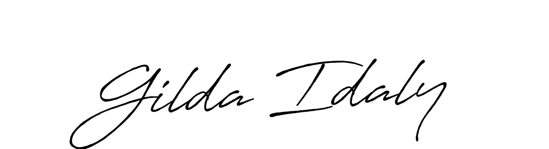 How to Draw Gilda Idaly signature style? Antro_Vectra_Bolder is a latest design signature styles for name Gilda Idaly. Gilda Idaly signature style 7 images and pictures png
