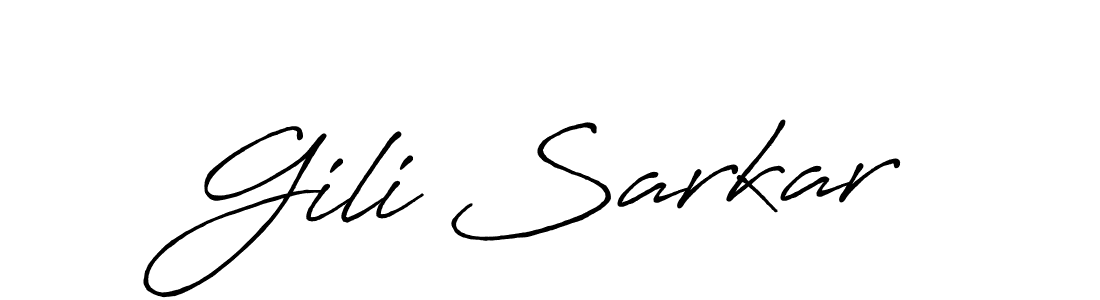 This is the best signature style for the Gili Sarkar name. Also you like these signature font (Antro_Vectra_Bolder). Mix name signature. Gili Sarkar signature style 7 images and pictures png