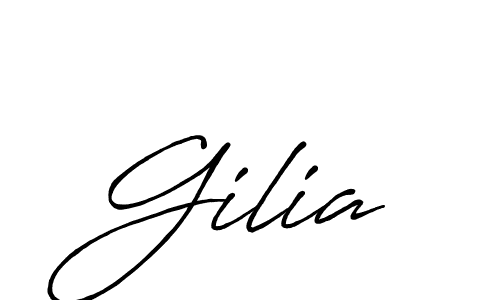 How to make Gilia name signature. Use Antro_Vectra_Bolder style for creating short signs online. This is the latest handwritten sign. Gilia signature style 7 images and pictures png