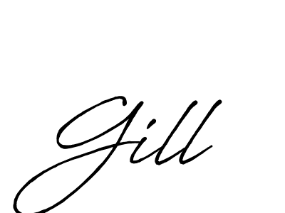 Once you've used our free online signature maker to create your best signature Antro_Vectra_Bolder style, it's time to enjoy all of the benefits that Gill name signing documents. Gill signature style 7 images and pictures png