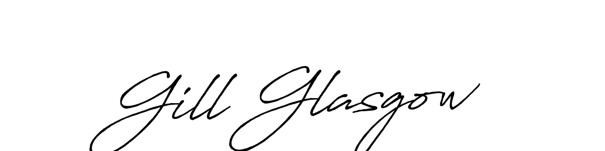 How to make Gill Glasgow signature? Antro_Vectra_Bolder is a professional autograph style. Create handwritten signature for Gill Glasgow name. Gill Glasgow signature style 7 images and pictures png