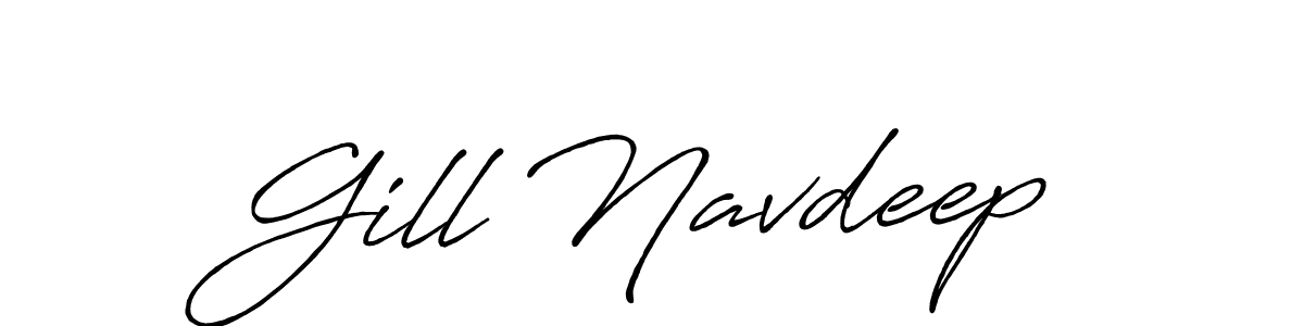Also we have Gill Navdeep name is the best signature style. Create professional handwritten signature collection using Antro_Vectra_Bolder autograph style. Gill Navdeep signature style 7 images and pictures png