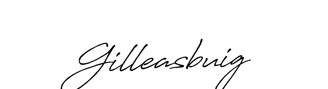 Create a beautiful signature design for name Gilleasbuig. With this signature (Antro_Vectra_Bolder) fonts, you can make a handwritten signature for free. Gilleasbuig signature style 7 images and pictures png