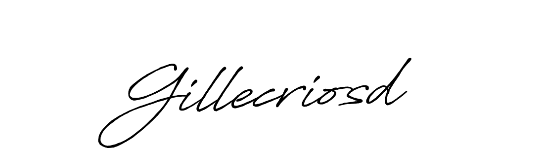 It looks lik you need a new signature style for name Gillecriosd. Design unique handwritten (Antro_Vectra_Bolder) signature with our free signature maker in just a few clicks. Gillecriosd signature style 7 images and pictures png