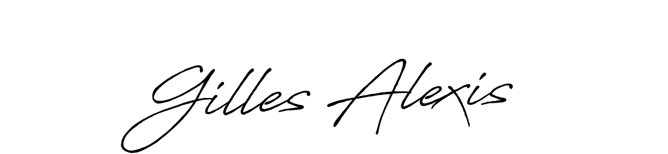 Gilles Alexis stylish signature style. Best Handwritten Sign (Antro_Vectra_Bolder) for my name. Handwritten Signature Collection Ideas for my name Gilles Alexis. Gilles Alexis signature style 7 images and pictures png