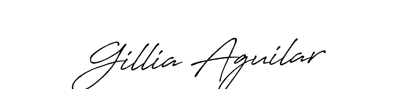 You should practise on your own different ways (Antro_Vectra_Bolder) to write your name (Gillia Aguilar) in signature. don't let someone else do it for you. Gillia Aguilar signature style 7 images and pictures png