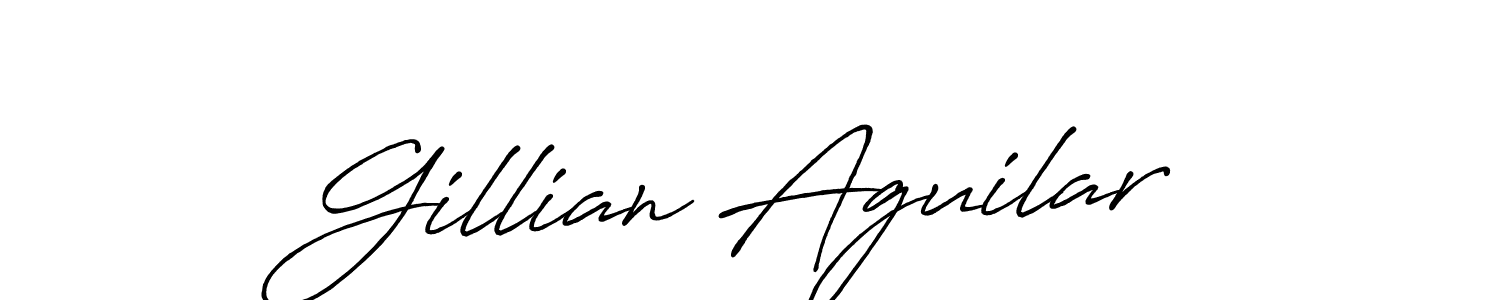 It looks lik you need a new signature style for name Gillian Aguilar. Design unique handwritten (Antro_Vectra_Bolder) signature with our free signature maker in just a few clicks. Gillian Aguilar signature style 7 images and pictures png