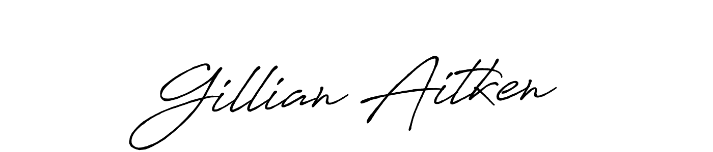 Similarly Antro_Vectra_Bolder is the best handwritten signature design. Signature creator online .You can use it as an online autograph creator for name Gillian Aitken. Gillian Aitken signature style 7 images and pictures png