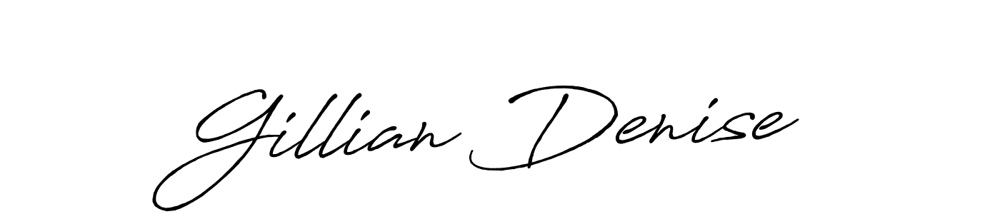 Create a beautiful signature design for name Gillian Denise. With this signature (Antro_Vectra_Bolder) fonts, you can make a handwritten signature for free. Gillian Denise signature style 7 images and pictures png